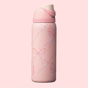 Bow Owala Sugar Plum Fairy Light Pink 32oz Freesip Tumbler